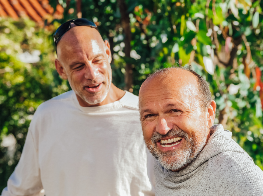 picture for men's health showing happy men